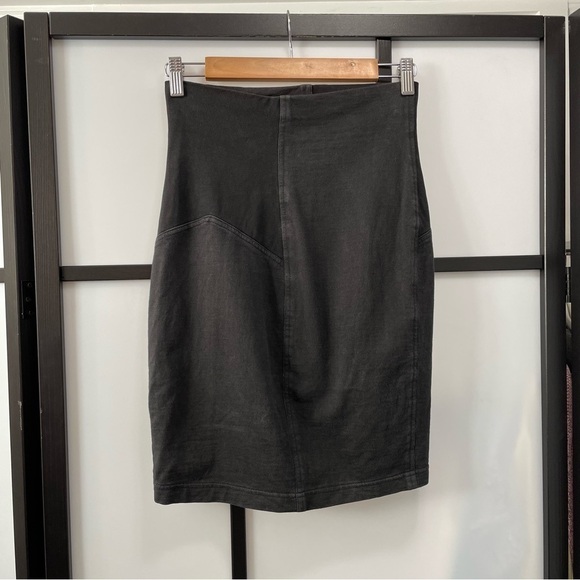 [S] True Vintage Y2K Tereza Ferraz Black & Grey Patchwork Body Con Mini Skirt - Picture 4 of 9